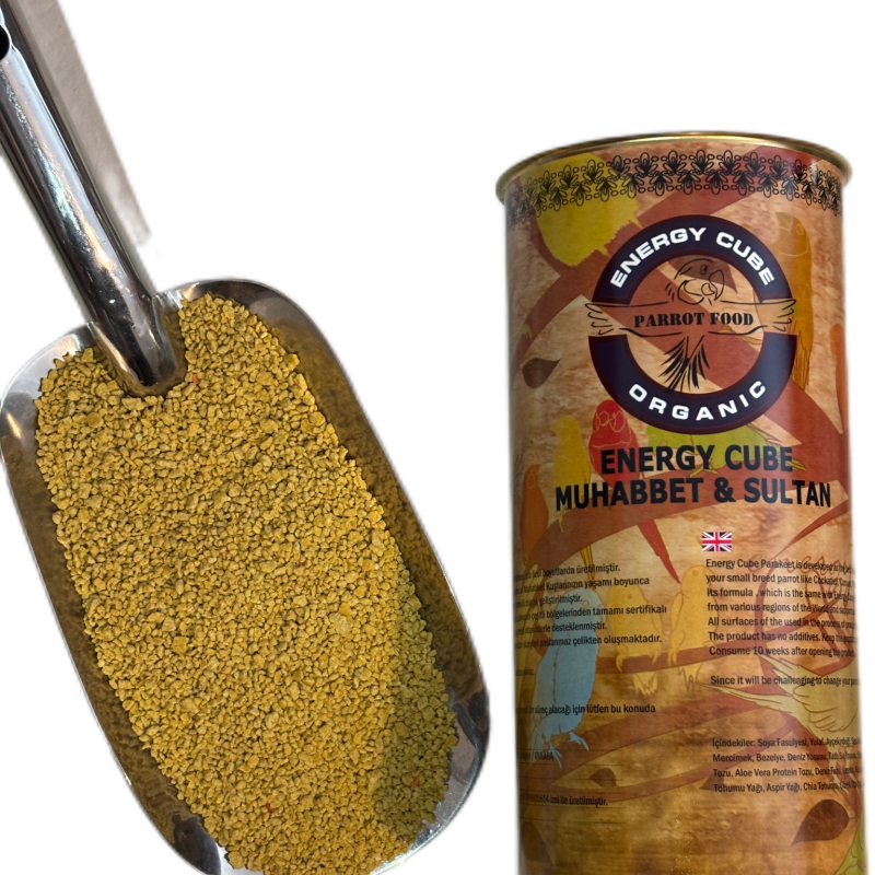 Energy Cube Parakeet ; muhabbet, Sultan, Monk, Kayık(caique) Yemi 800 Gr Standart
