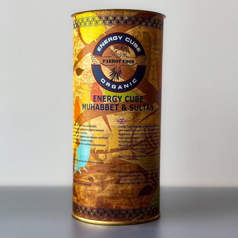 Energy Cube Parakeet ; muhabbet, Sultan, Monk, Kayık(caique) Yemi 800 Gr Standart